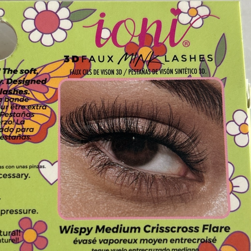 IONI Lashes wispy medium Crisscross Flare 3D Faux Mink - Picture 4 of 4